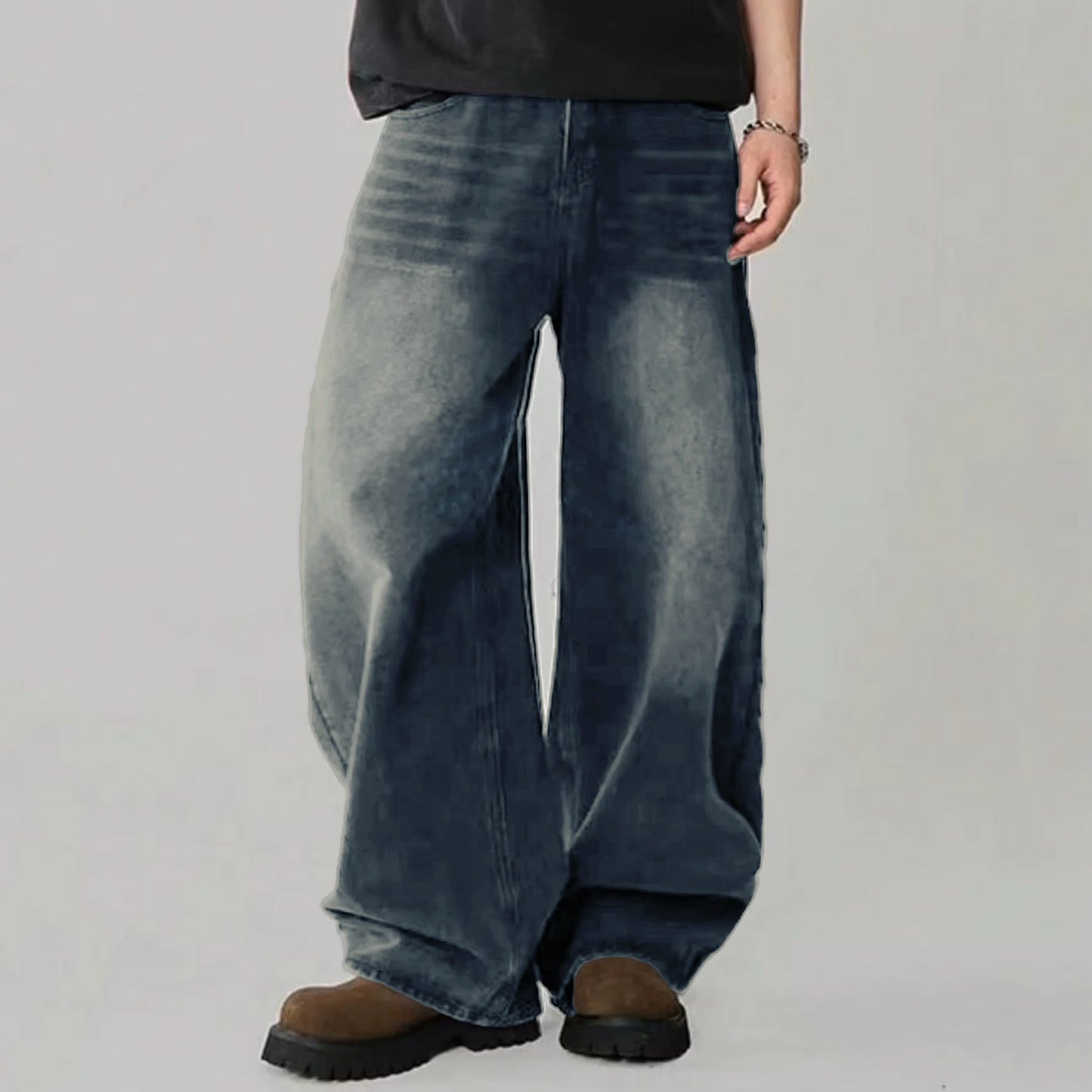 Washed Baggy Denim