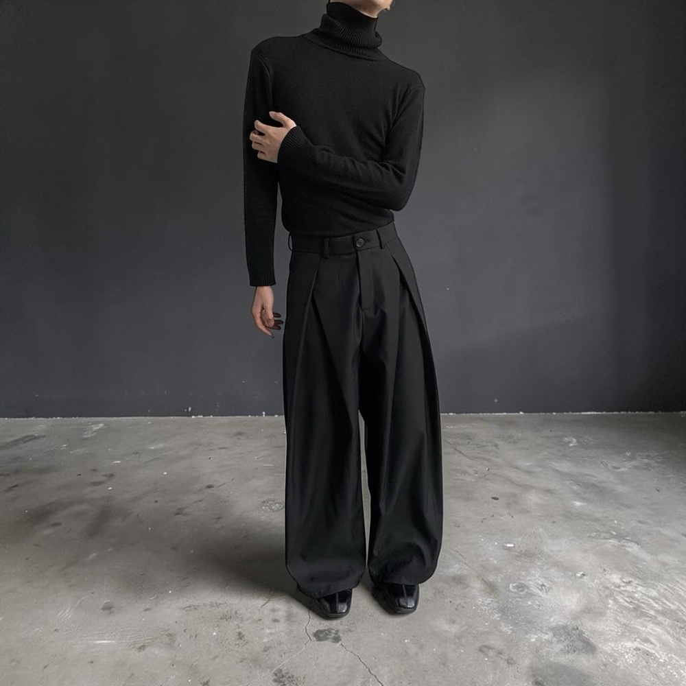 Pleated Wide Slacks