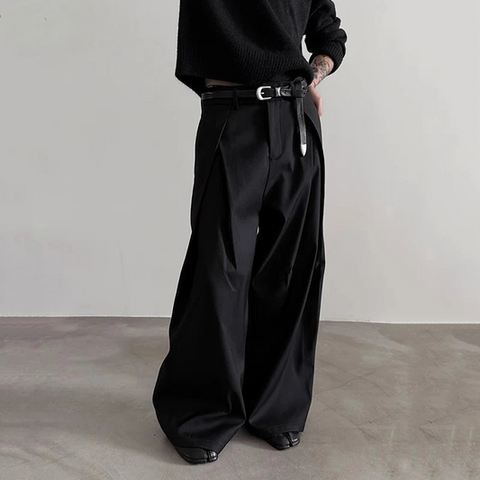 Pleated Wide Slacks