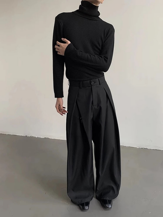 Pleated Wide Slacks