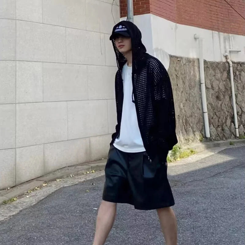 Mesh Knit Hoodie