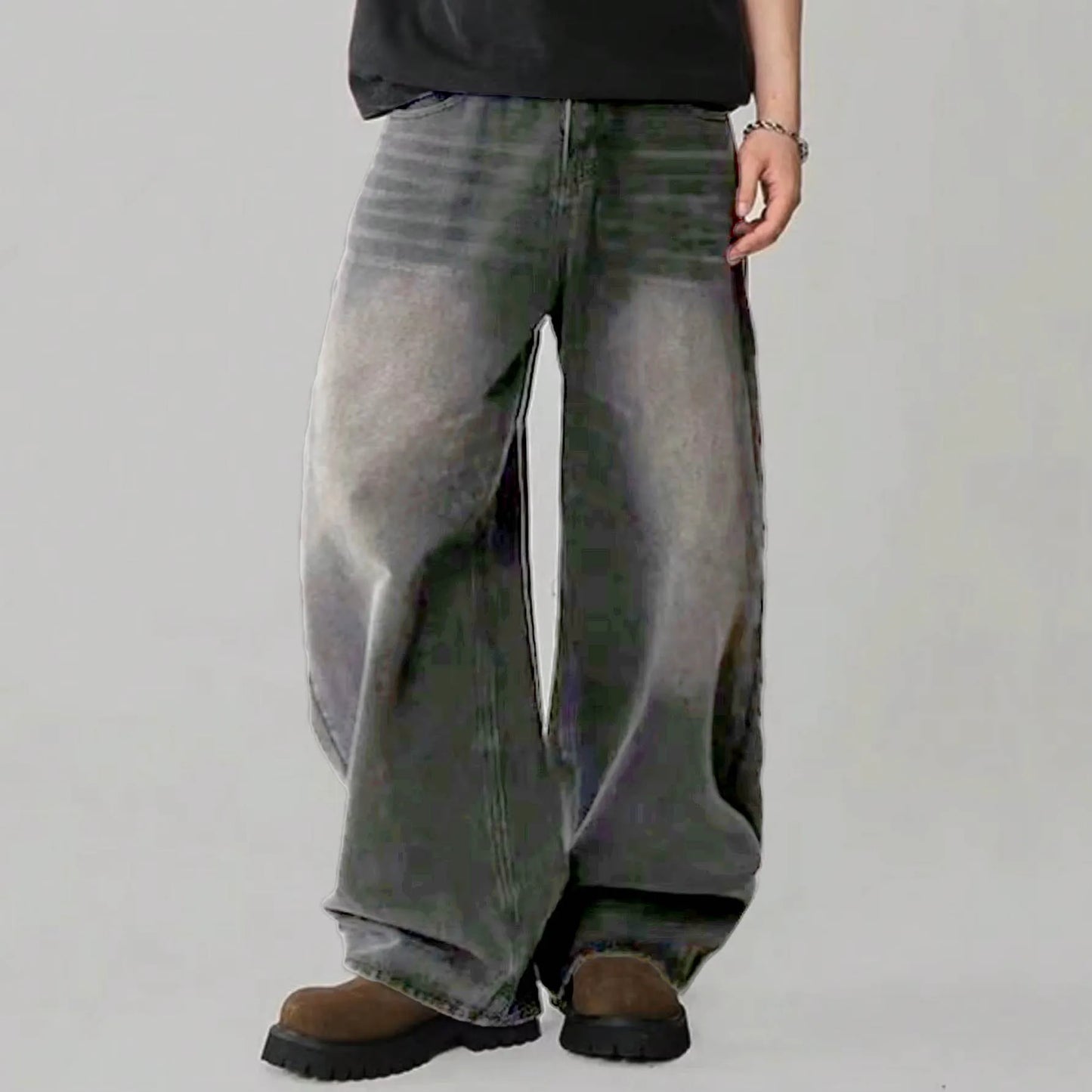 Washed Baggy Denim