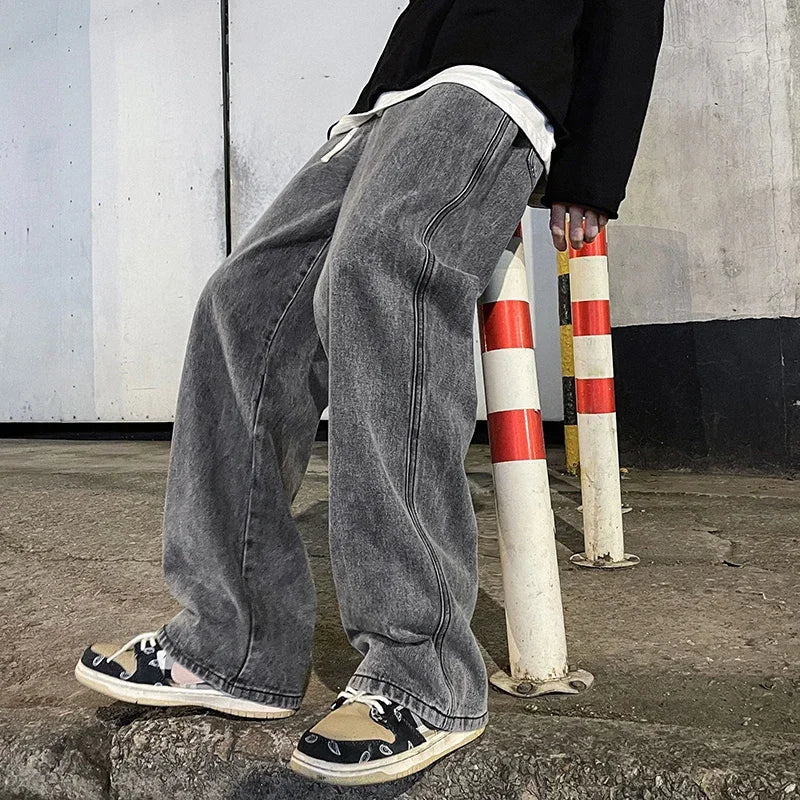 Washed Wide Denim