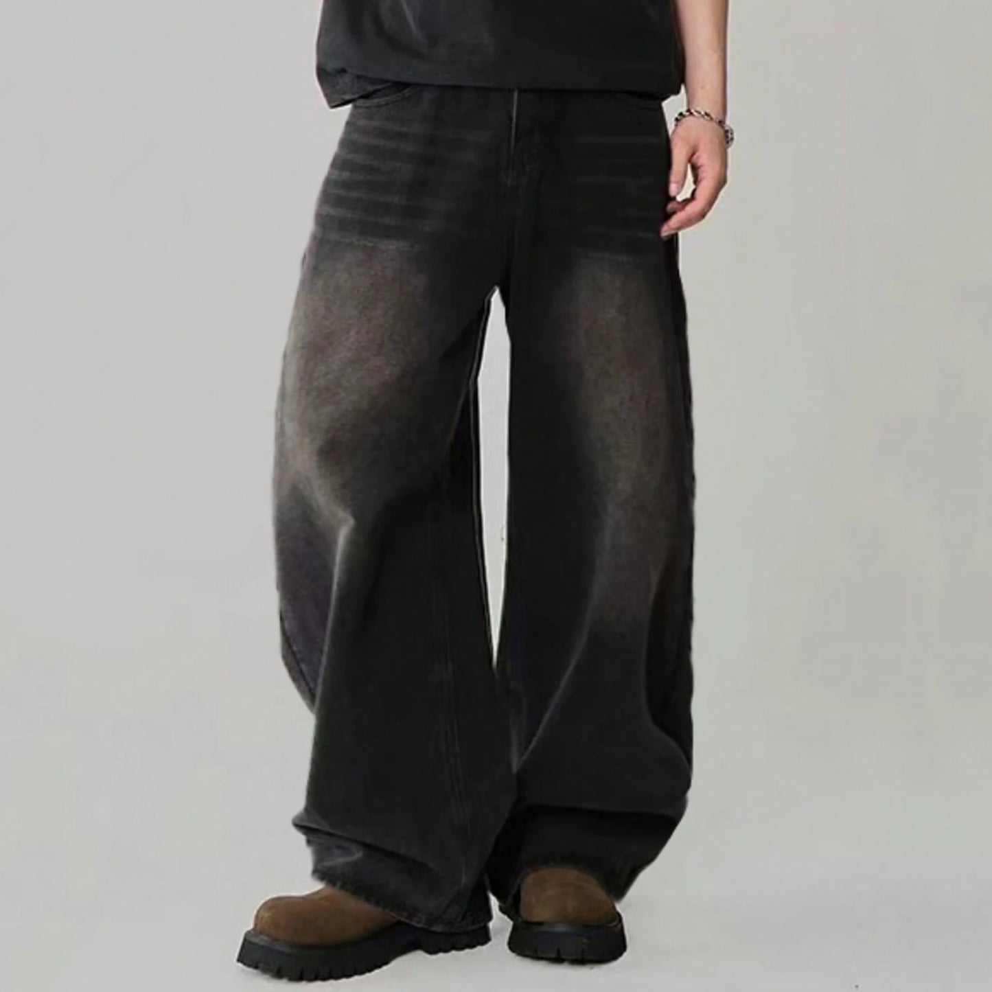 Washed Baggy Denim
