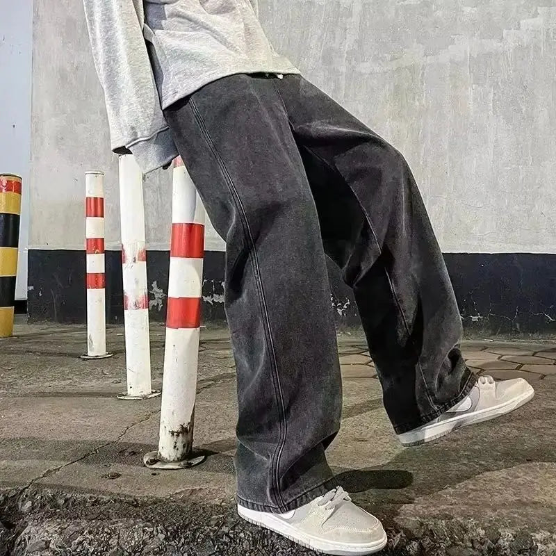 Washed Wide Denim