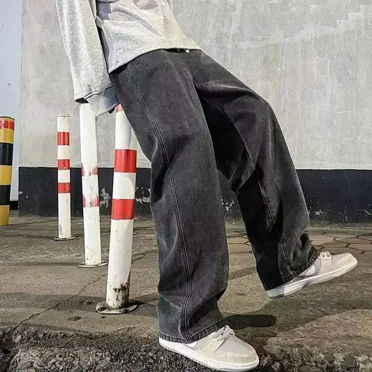 Washed Wide Denim